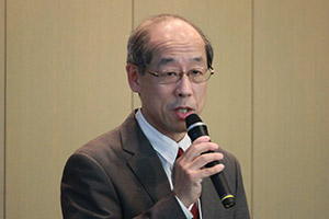 会場の様子(渡辺重哉ハブ長)
