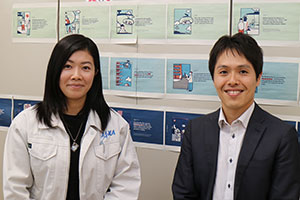 Kanako Yasue (left in photo) and Taiyo Okamoto (right in photo)