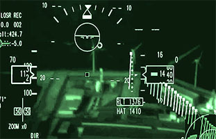 The SAVERH screen shows the heights of ground obstructions, which the system calculates using measured distances.