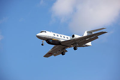 The turbulence detection system is mounted under the front of the aircraft