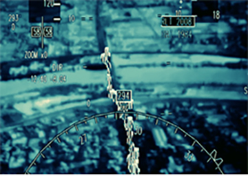Obstacles display by laser rangefinder